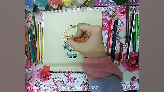 آموزش نقاشی آنه شرلی کیوت و بس...