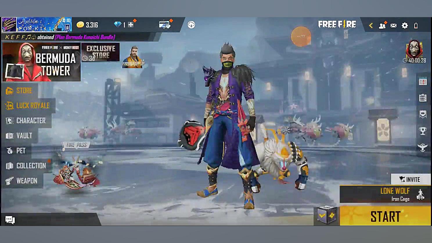 باز کردن اسکین فری فایر