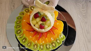 میوه آرایی با میوه جات شب یلدا...