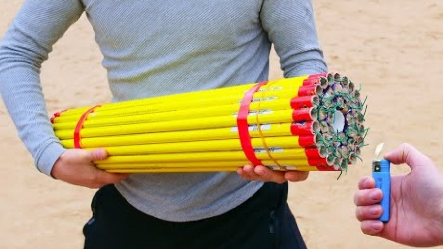 چالش های تفریحی جالب با ترقه...