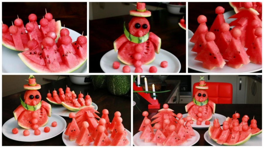 چالش هندوانه  ایده های تزیین ه...