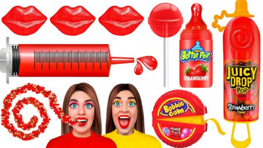 چالش خوردن فقط یک رنگ غذا به م...