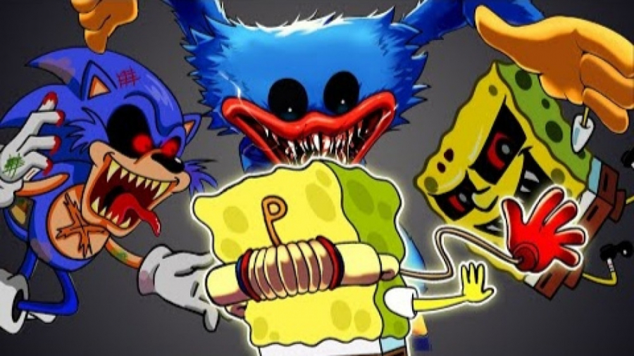 سونیک هاگی واگی و باب اسفنجی د...