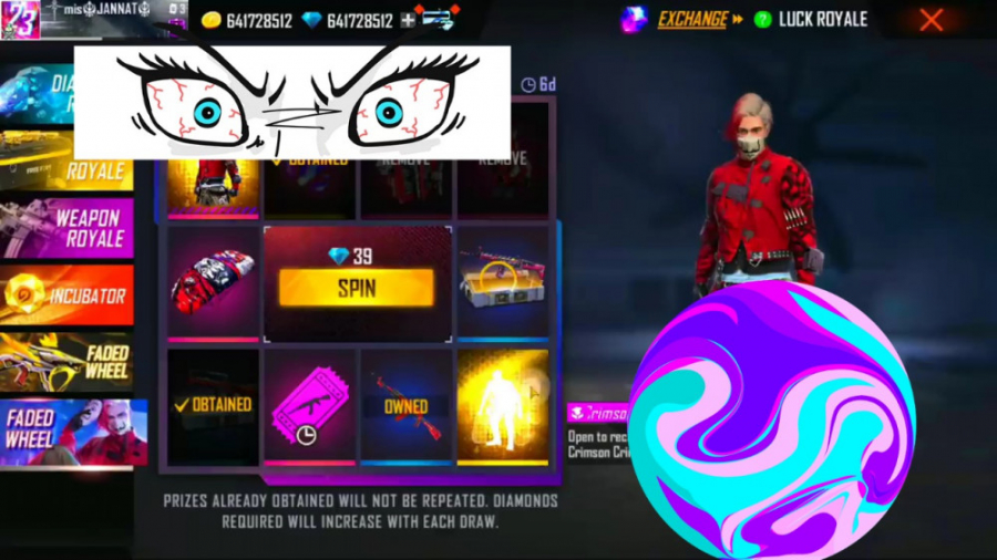 فری فایر جم و الماس بینهایت مو...