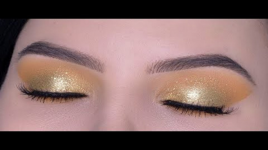 آموزش آرایش چشم گلدن گلیتر برا...