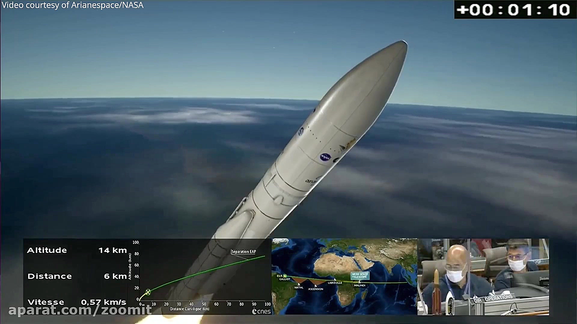 پرتاب تلسکوپ فضایی جیمز وب