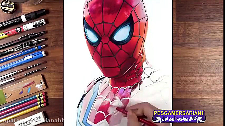 نقاشی هنرمندانه مرد عنکبوتی Ma...