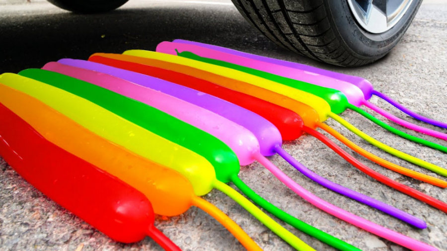 چالش خرد کردن اشیاء زیر ماشین...