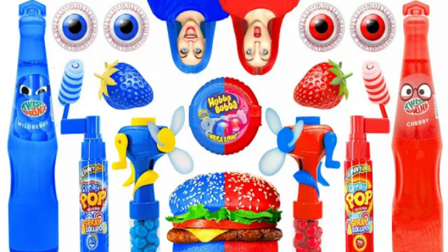 چالش خوراکی قرمز در برابر آبی...