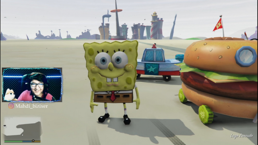 باب اسفنجی در جی تی ای !  GTA