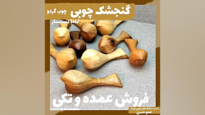 گنجشک اشی مشی چوبی