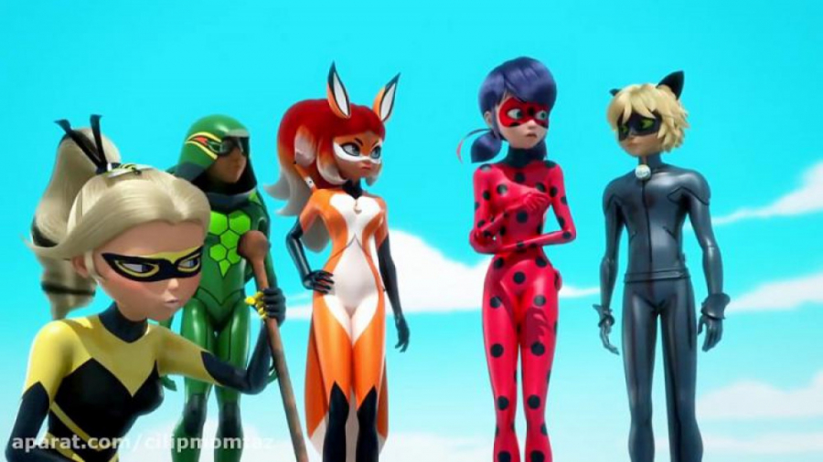 دختر کفشدوزکی و گربه سیاه دوبل...