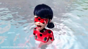 دختر کفشدوزکی و گربه سیاه دوبل...