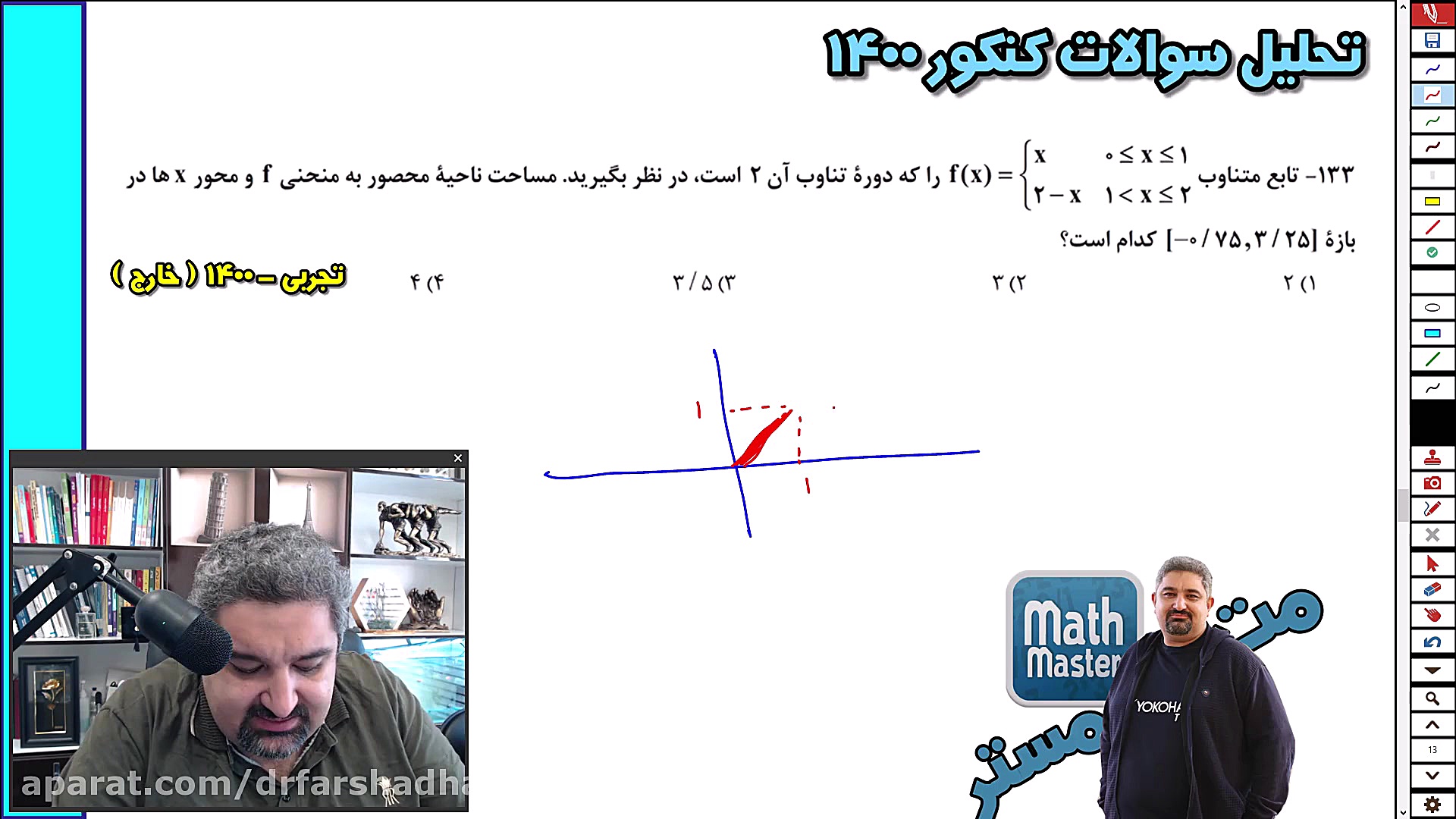 حل سوال 133 کنکور تجربی خارج 1...