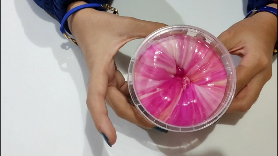 مخلوط کردن اسلایم ابر و بادی (...