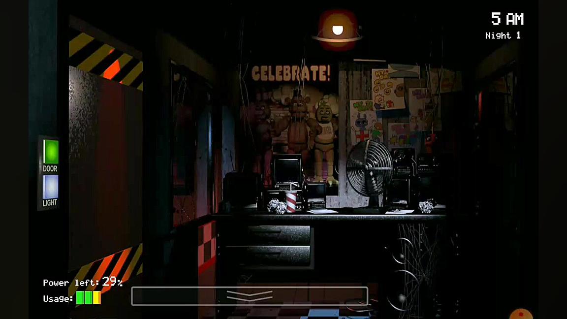 گیم پلی بازی fnaf شب اول