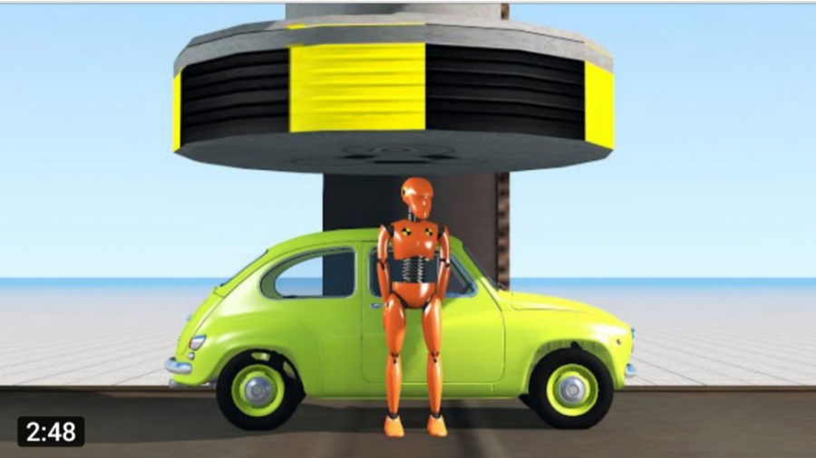 خفن ترین چالش پرس ماشین ها فان...