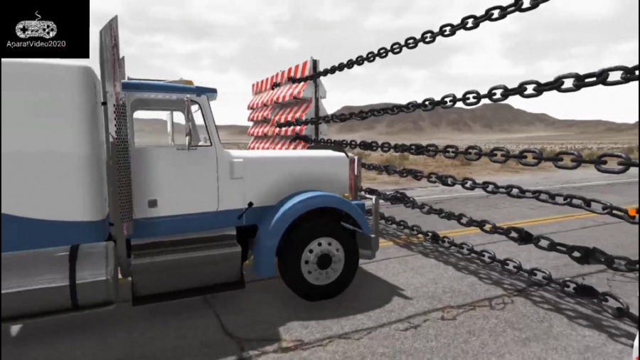 خفن ترین چالش ماشینی با زنجیر...