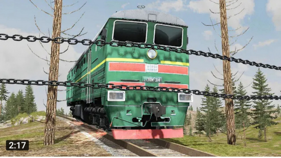 چالش خفن قطار با زنجیر مقایسه...