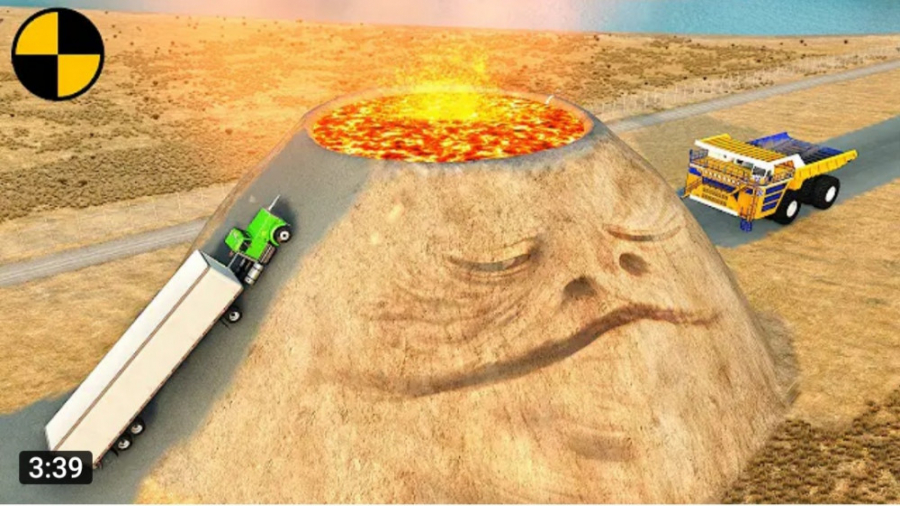 چالش پرواز کردن روی کوه اتشفشا...