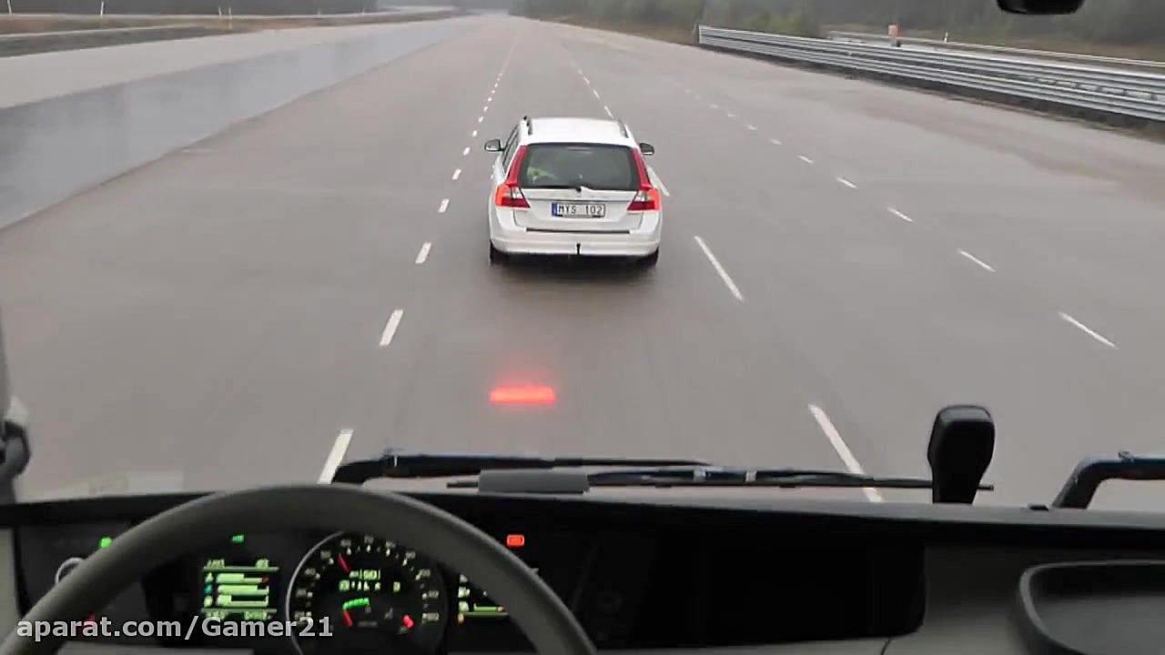 تست ترمز کشنده ولوو اف اچ 16