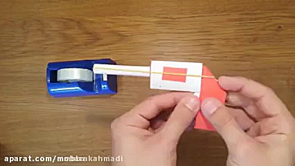 ساخت تفنگ با کاغذ رنگی دنبال ب...