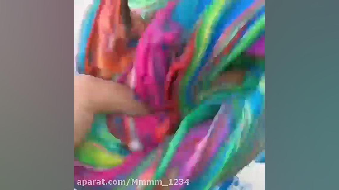 مخلوط کردن اسلایم