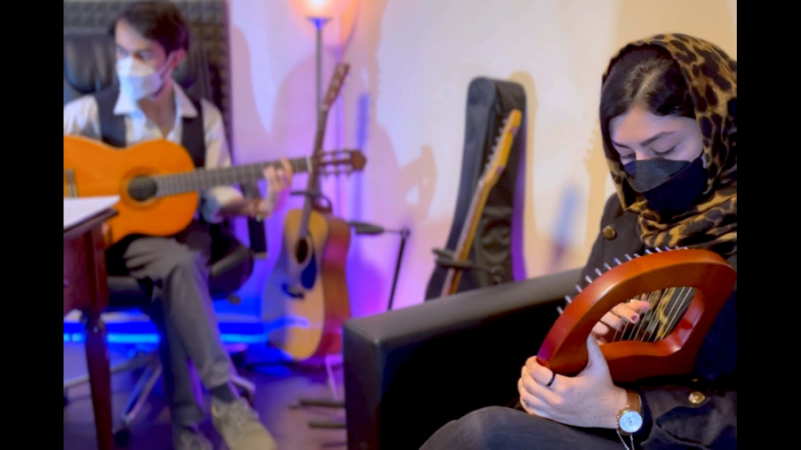 نوازندگی چنگ رومی و گیتار آهنگ...