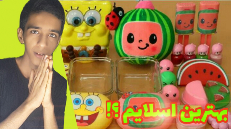 مخلوط اسلایم های شفاف و خامه ا...