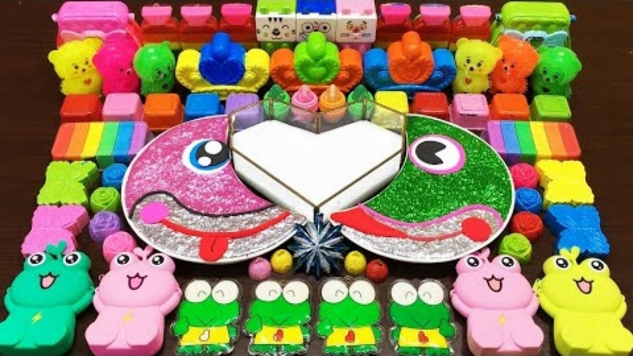 مخلوط کردن اسلایم های اسموتی ب...