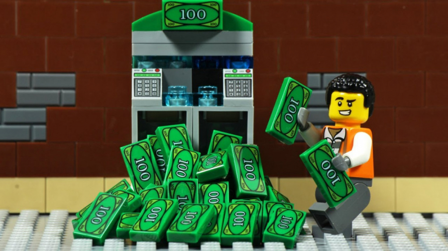 لگو ، دزدی بانک ، استاپ موشن ل...