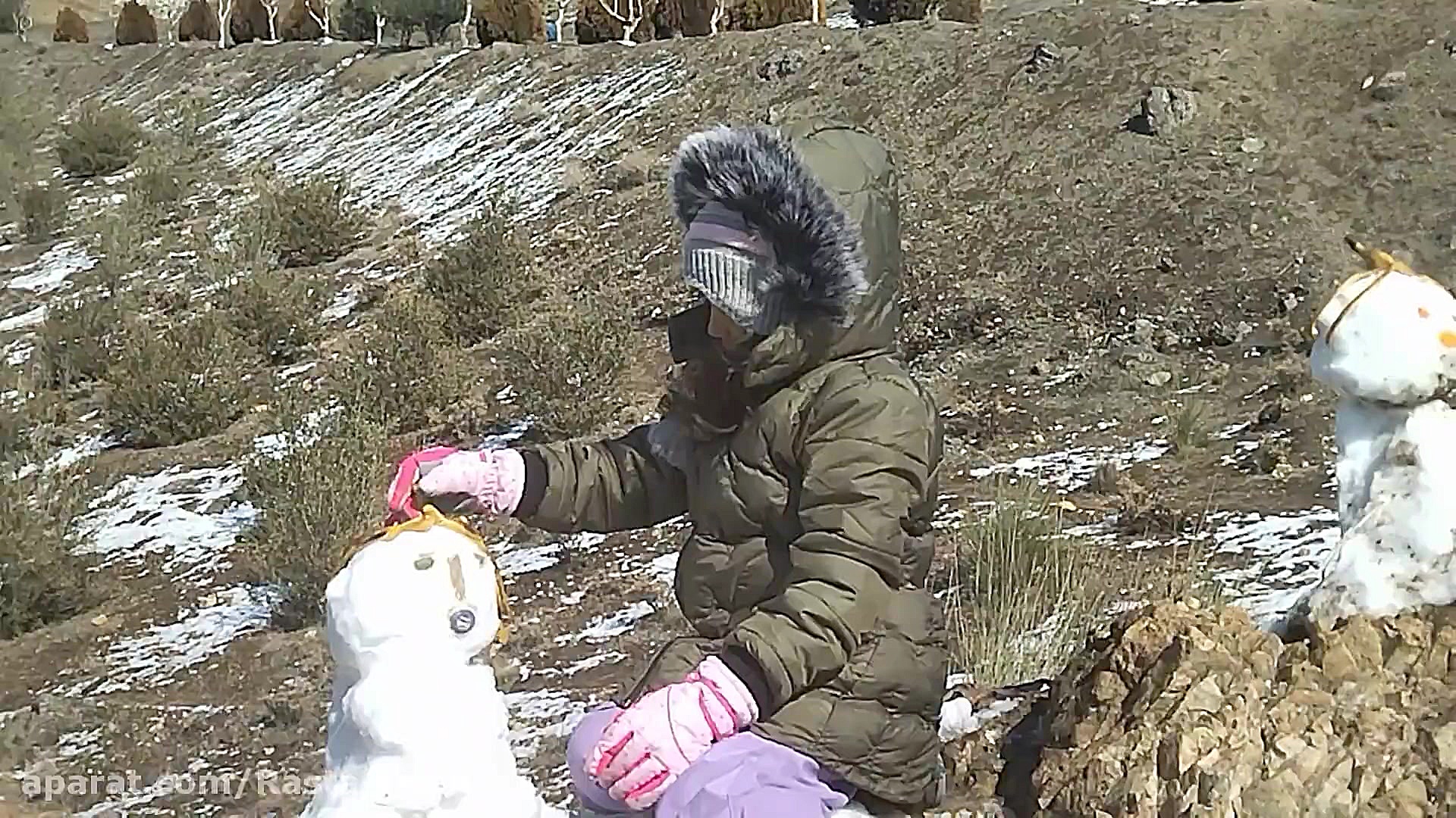 آدم برفی رستا آریان در کوههای...