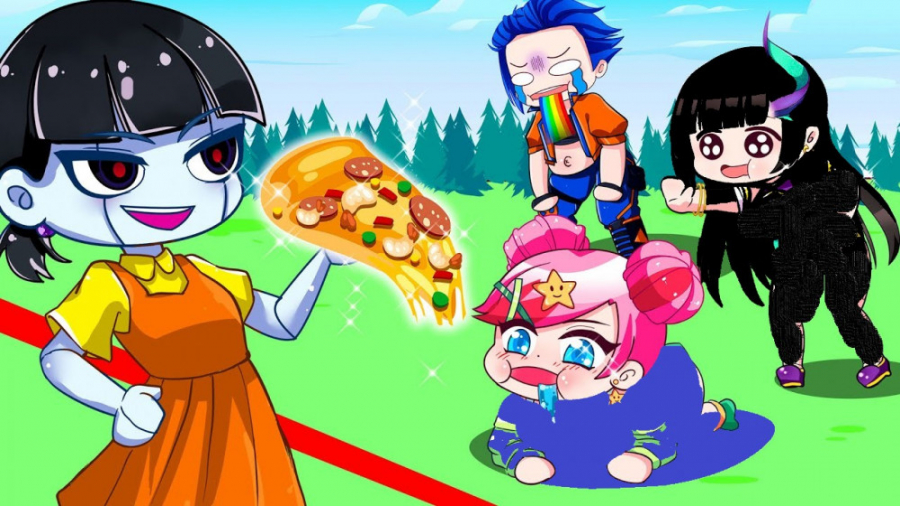 گاچا  چالش کمدی خوراکی اسکوید...