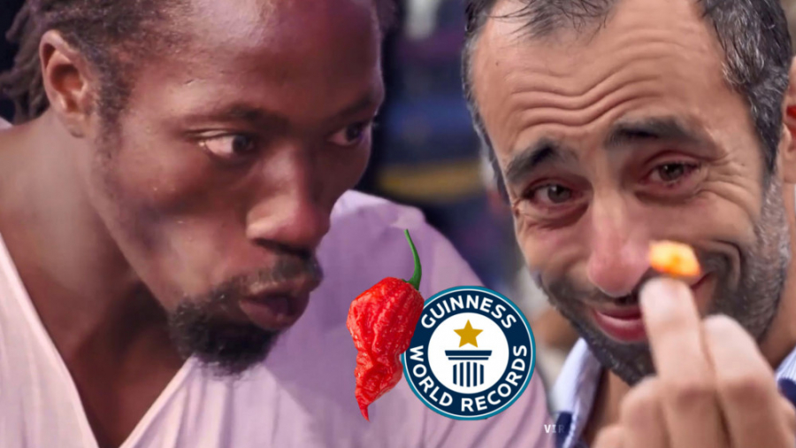 رکورد گینس خوردن 10 فلفل شبح د...