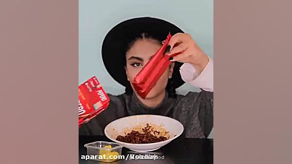 مونافود چالش غذا غذا کره ای مو...