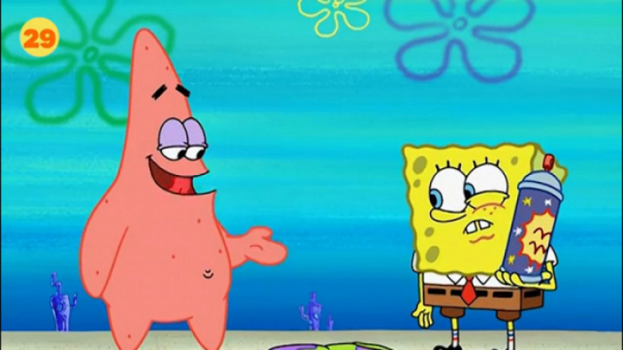 انیمیشن باب اسفنجی(برف بازی)پا...