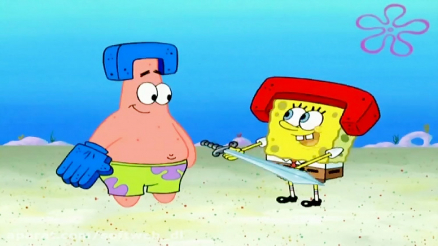 انیمیشن باب اسفنجی(برف بازی)پا...