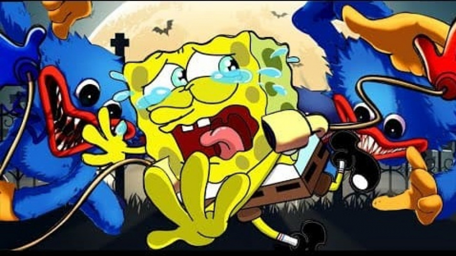 انیمیشن باب اسفنجی  هاگی و امی