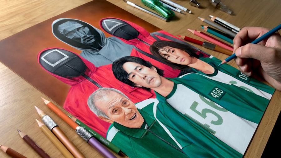 آموزش کشیدن نقاشی اسکوئیدگیم آ...