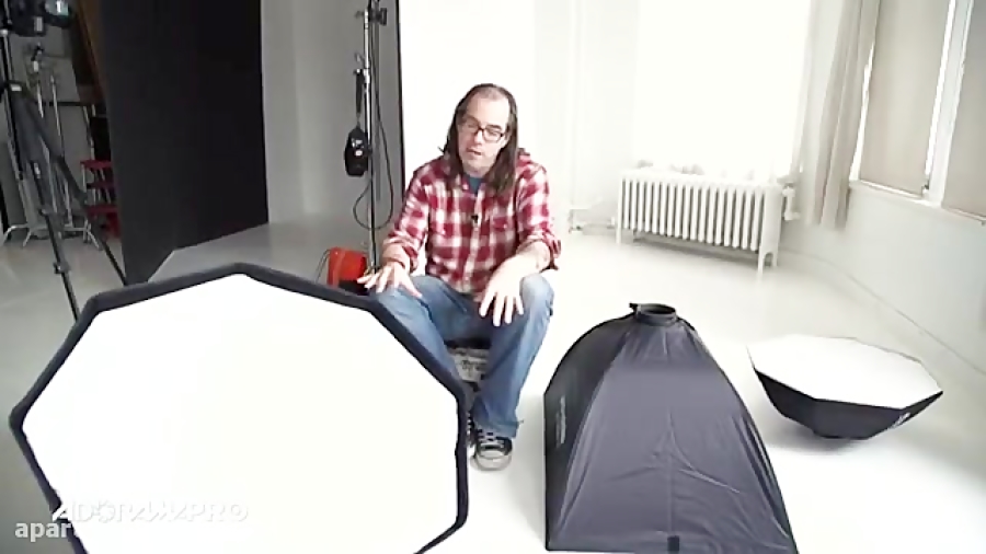 ۳ نوع نگاه با ۳ نور سافت باکس...