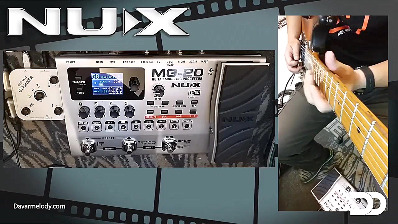 تست افکت گیتار الکتریک ناکس NU...