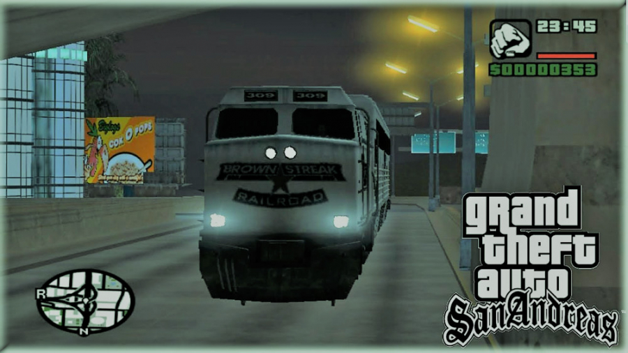 حمله قطار در شهر جی تی ای ساند...