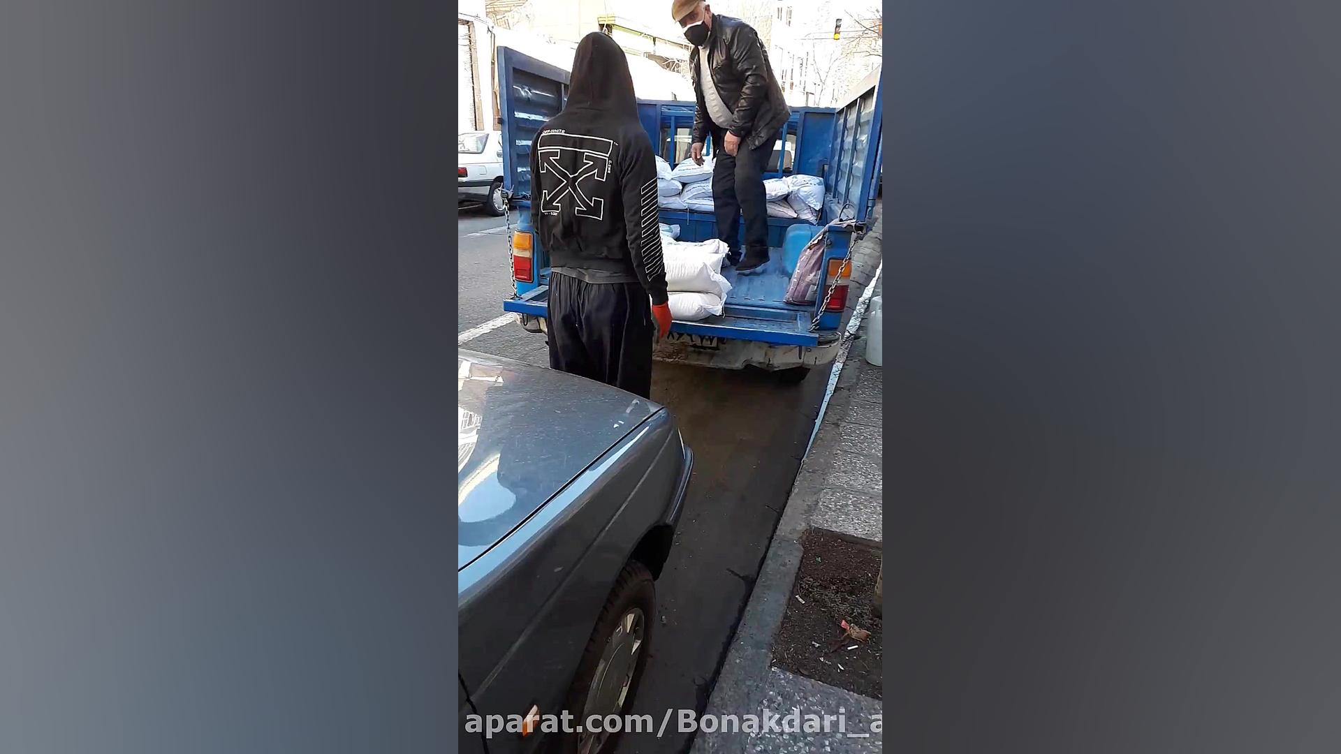 بارگیری یک تن برنج هاشمی درجه...