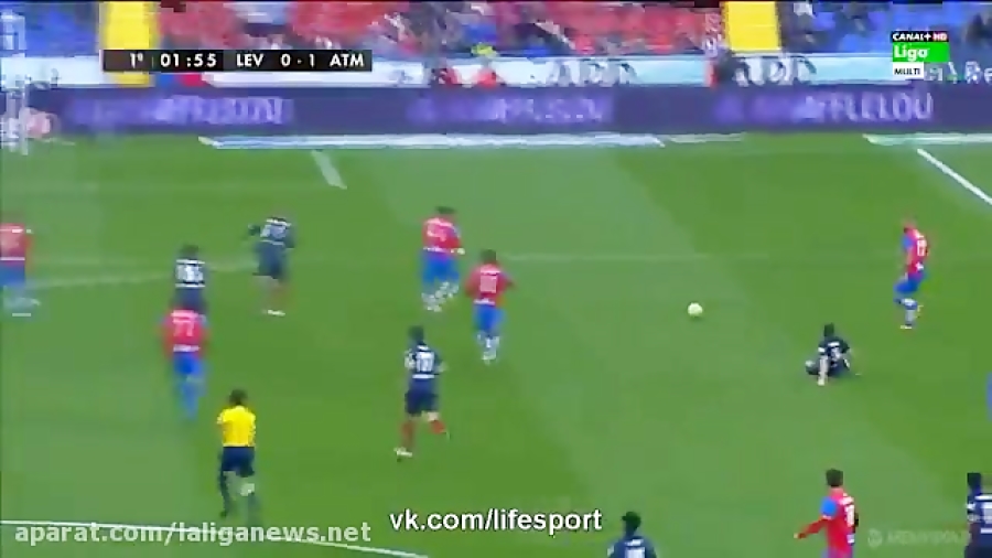 خلاصه بازی و گل های لوانته 2 1...