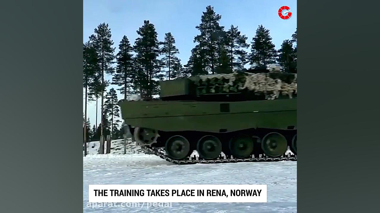 دریفت با تانک روی برف