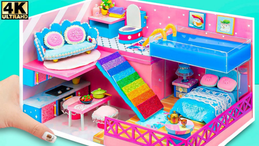 ساخت خانه مقوایی طرح ساده 4 نف...