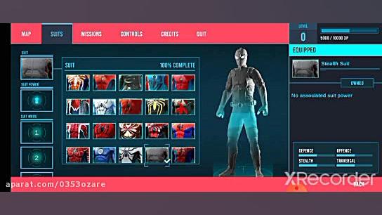 تمام لباس های بازی marvel spid...