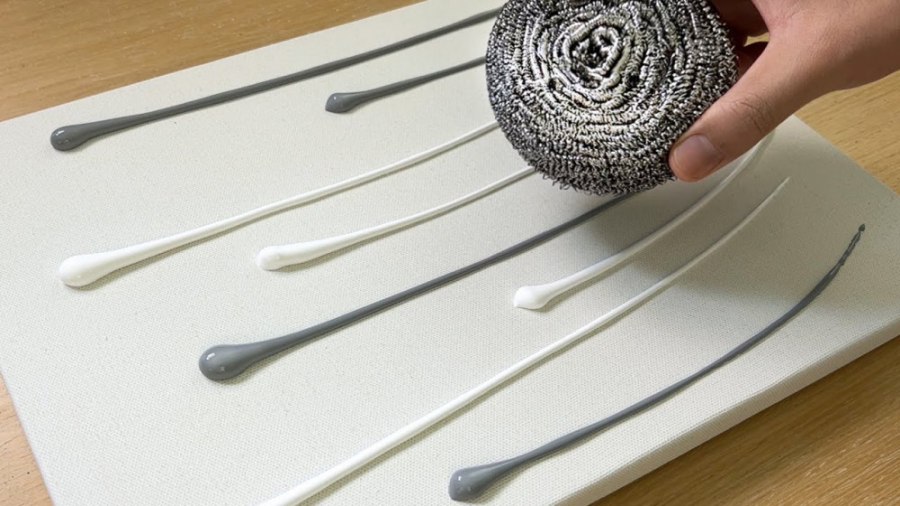 نقاشی اسکرابر آهنی  نحوه رنگ آ...