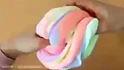  کلی اسلایم قاطی کردن رنگی رنگ...