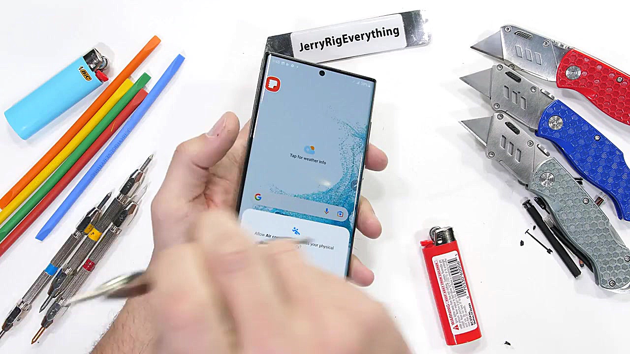 تست مقاومت گلکسی اس ۲۲ اولترا...